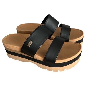 Reef Banded Horizon Platform Sandals